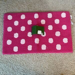 Kate Spade Hot Pink with White Dot Bath Rug